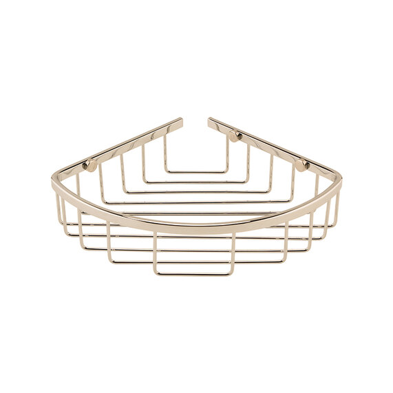 BC Designs Victrion Nickel Corner Shower Basket