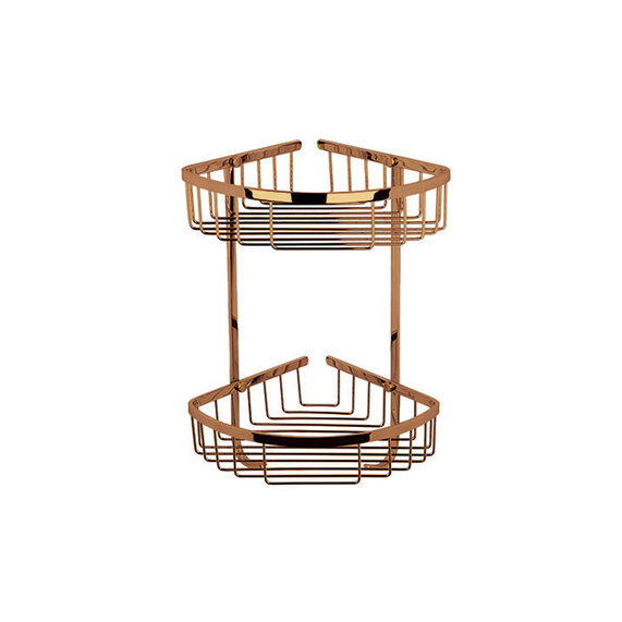 BC Designs Victrion Copper double Corner Shower Basket