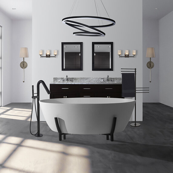 BC Designs Essex Matt White Freestanding Bath 1510 x 760mm