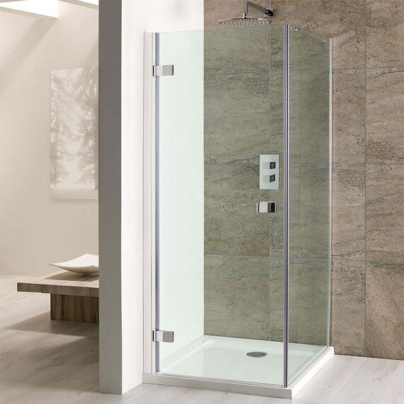 Volente Hinged Shower Enclosure 760mm Frameless