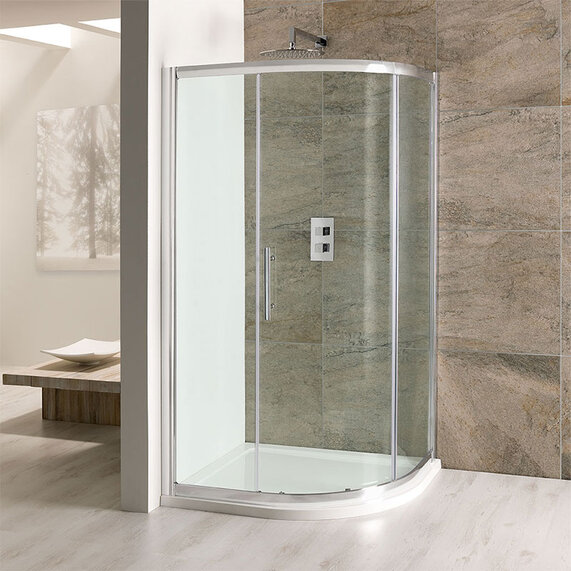 Volente Quadrant (Single Door) 800 x 800mm Shower Enclosure (Optional Tray)