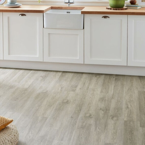 Light Grey Oak - Click Vinyl SPC Flooring (2.2 sqm pack)