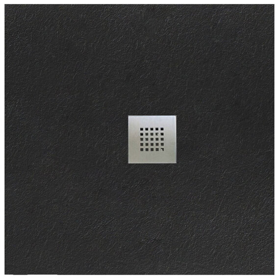 900 x 900mm | Black Slate Effect Slim Tray | Square