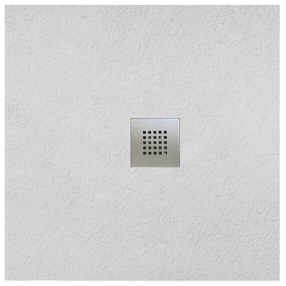 900 x 900mm | White Slate Effect Slim Tray | Square