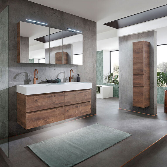 1420mm Double Vanity Unit with Four Drawers | Pelipal PCON Select I