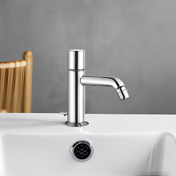 Chrome Basin Mixer Tap with Pop-up Waste