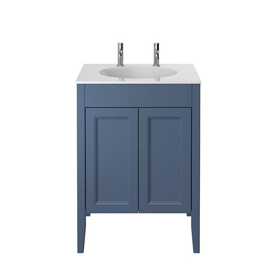 Heritage Caversham - Maritime Blue 600mm Freestanding Vanity Unit with Under-counter Basin