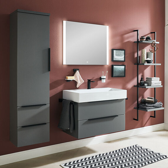800mm Vanity Unit with Optional Mirror and Tallboy by Laguna Magic