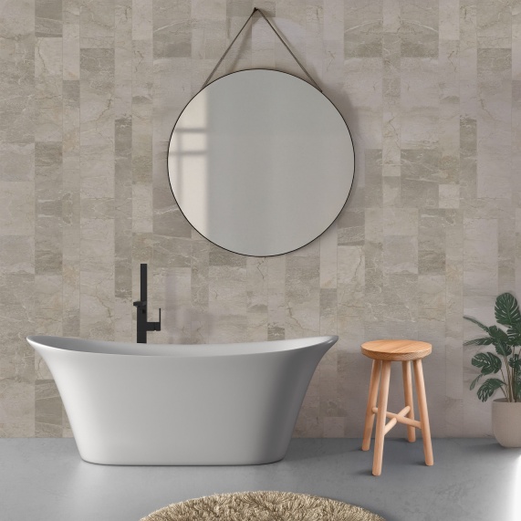 Perform Panel Shower Wall: Bithon Marble (Various Sizes, Square Edge or Nu-Lock)