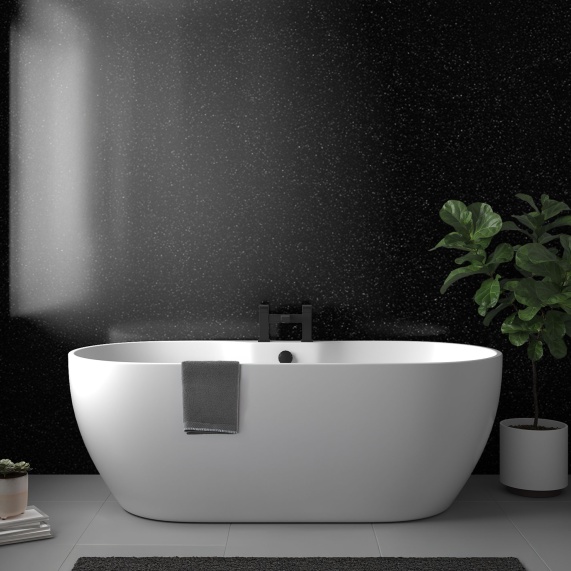 Carbon Elements - Shower Wet Wall by Perform Panel - Various Sizes, Straight Edge or Nu-Lock