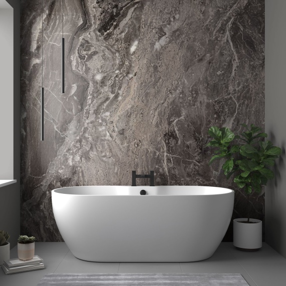 Toffee Marble - Shower Wet Wall by Perform Panel - Various Sizes, Straight Edge or Nu-Lock