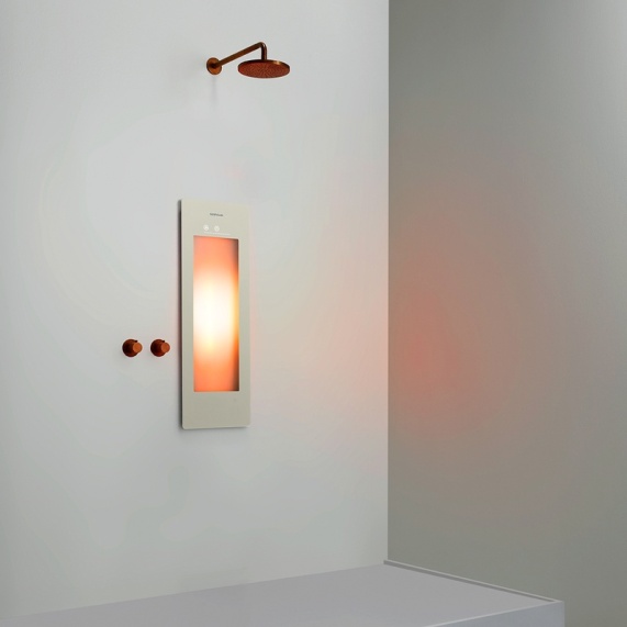 Small Sand White Infrared Shower Therapy Light - Sunshower One