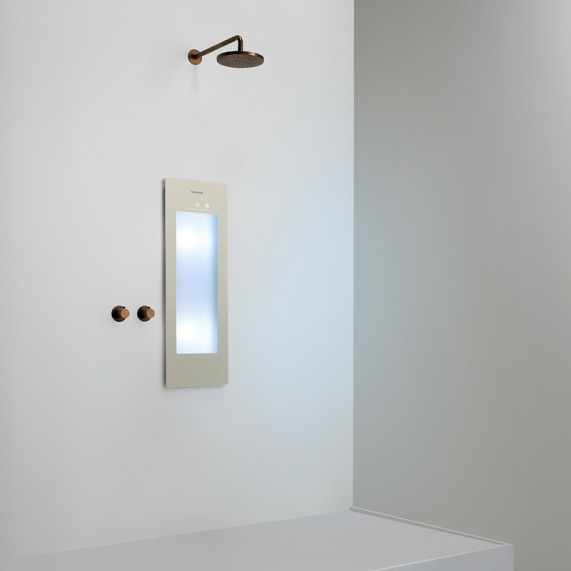 Small Sand White Infrared & UV Shower Therapy Light - Sunshower Plus