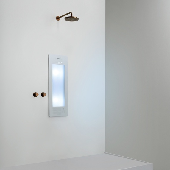 Small White Infrared & UV Shower Therapy Light - Sunshower Plus