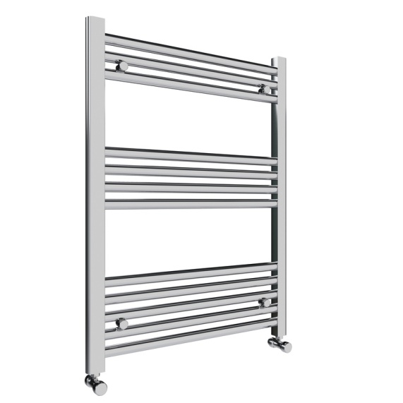 600 x 800mm - Chrome Heated Vertical Towel Rail | Slade