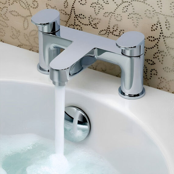 Life 2 Hole Bath Filler Deck Mounted