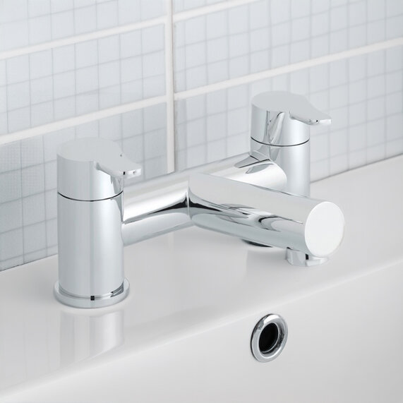 Sense 2 Hole Bath Filler Deck Mounted