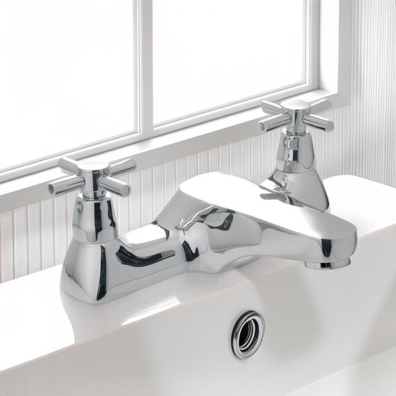 Vecta 2 Hole Bath Filler Deck Mounted