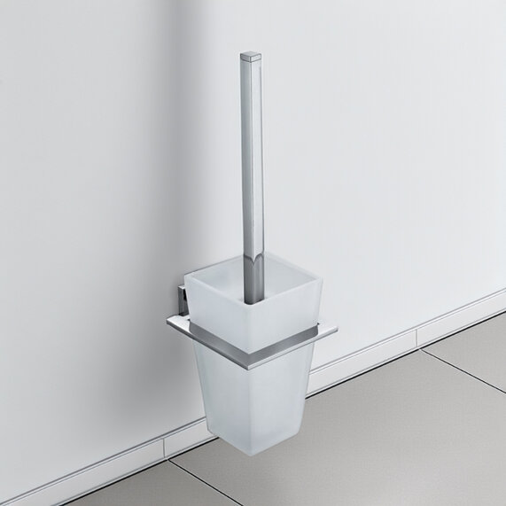 Level Toilet Brush and Holder