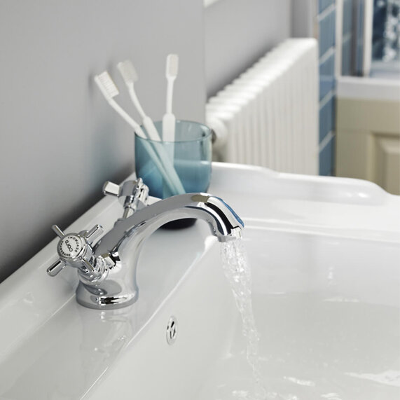 C/P Beaumont 3 Tap Hole Basin Mixer with Pop-up Waste