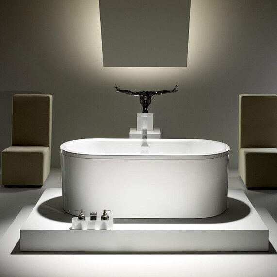1700mm or 1800mm - Large Double-ended Steel Bath - Kaldewei Centro Duo Oval