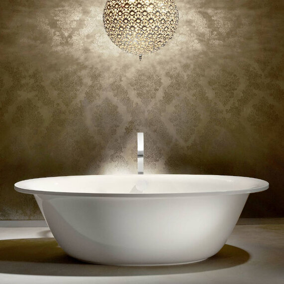 1900 x 1000mm - Large Steel Bath - Kaldewei Ellipso Duo Oval