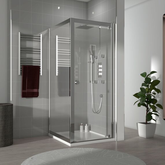 Romano 900 Pivot Corner Shower Enclosures x 760, x 800, or 900 Pack