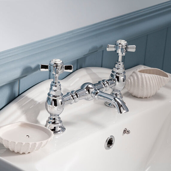 C/P Beaumont Luxury Bridge Basin Mixer with out Waste