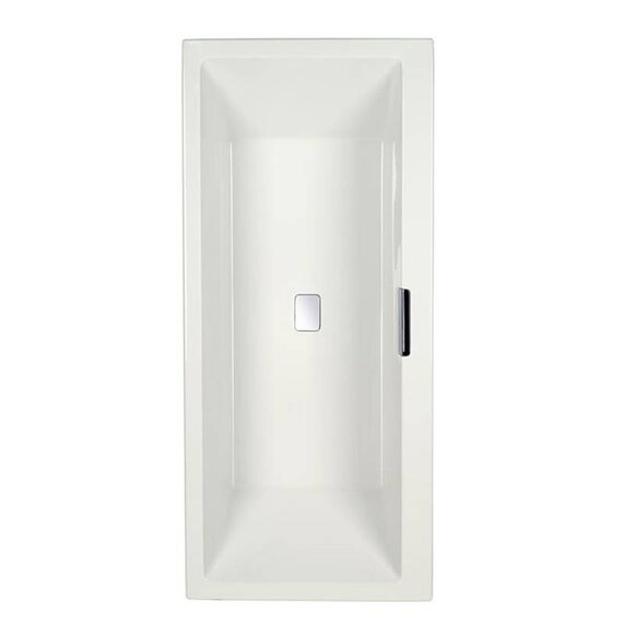 Celsius 1800 X 800 Double Ended Bath White with Overflow Filler