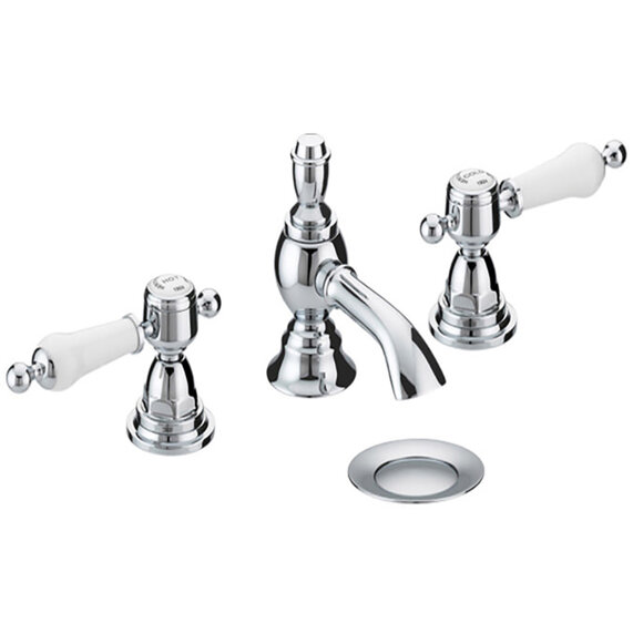 Glastonbury 3Th Basin Mixer Chrome with Waste