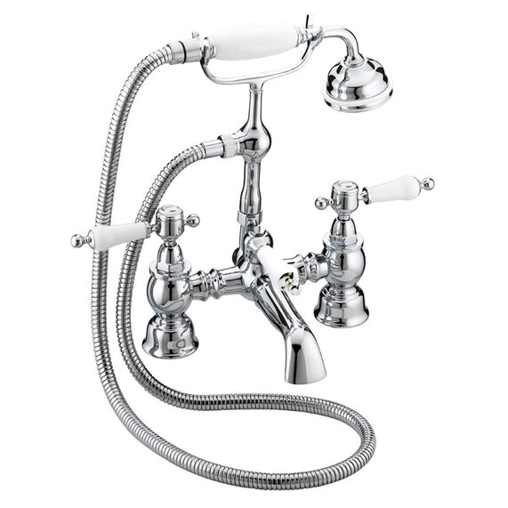 Glastonbury Traditional Bath Shower Mixer Chrome