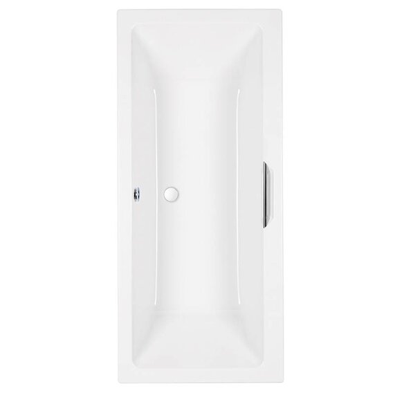 Quantum Integra Duo Double Ended Bath (1700 x 750mm) with Safety Grips and Optional Carronite Reinforcement