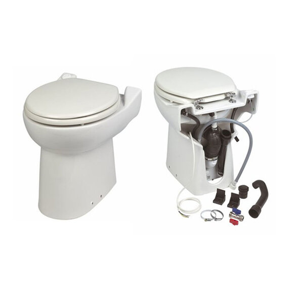 Sanicompact Cisternless Wc with Integral Pump