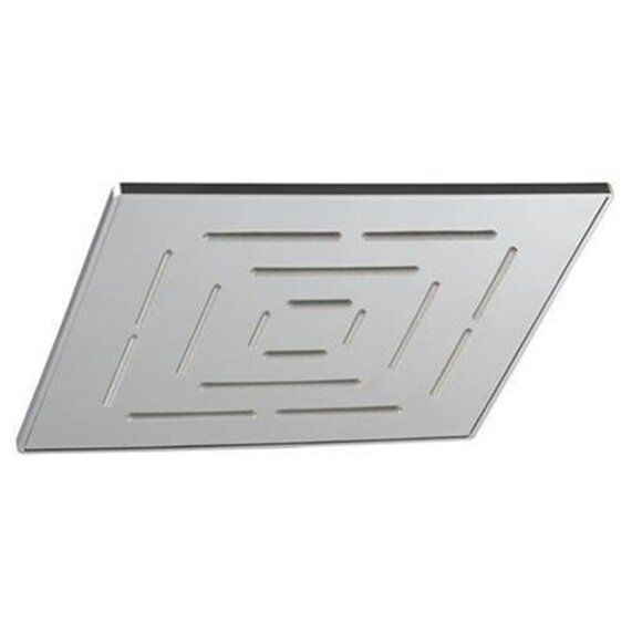 Single Function 200X200mm Square Shape Maze Overhead Shower, Stainless Steel, Mp 0.5