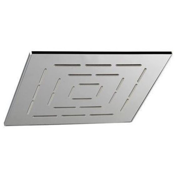 Single Function 240X240mm Square Shape Maze Overhead Shower, Stainless Steel, Mp 0.5
