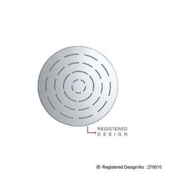 Single Function 240mm Dia Round Shape Maze Overhead Shower, Stainless Steel, Mp 0.5