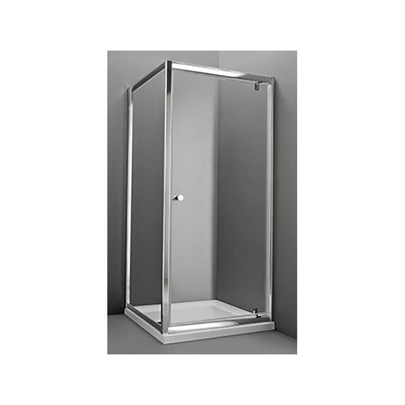Romano 760 Pivot Shower Door Enclosure with 760, 800 or 900 Glass Side Panel and Tray Option 