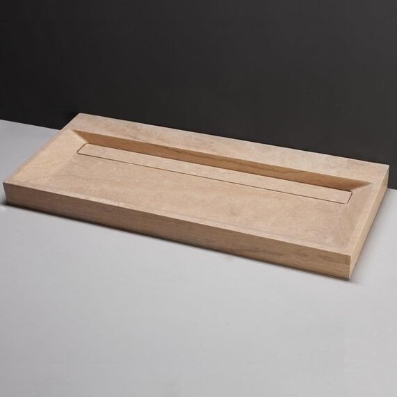 Forzalaqua Bellezza 100 Natural Stone Basin Travertine