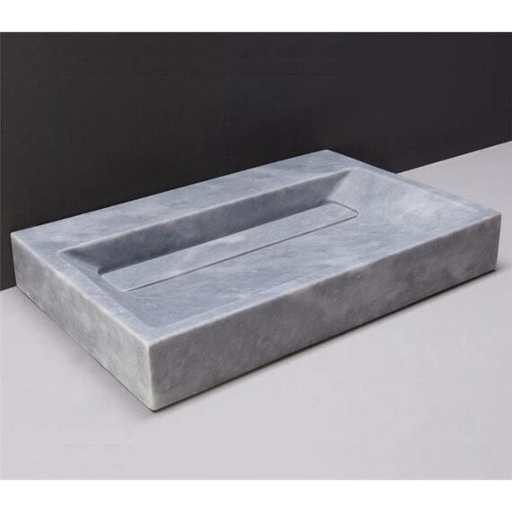 Forzalaqua Bellezza 60 Natural Stone Basin Cloudy Marble