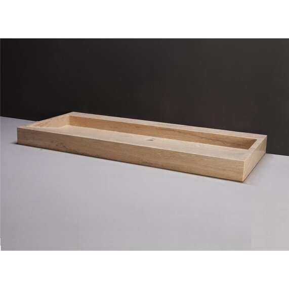 Forzalaqua Palermo 120 Natural Stone Basin Travertine