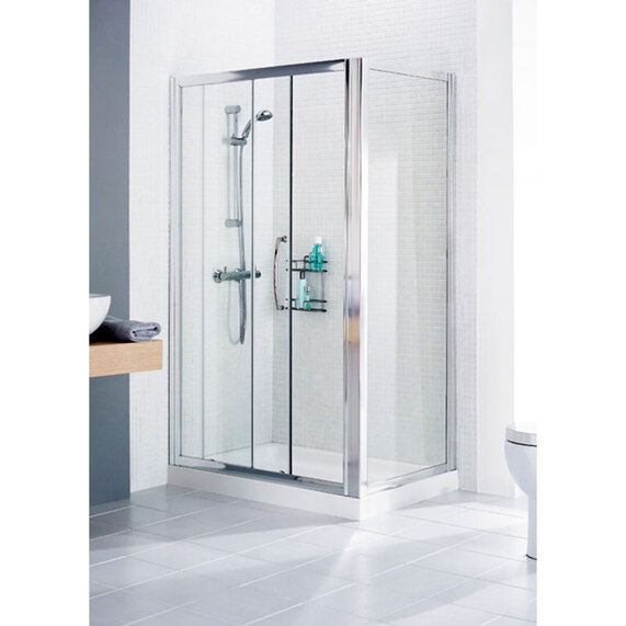 Lakes Silver Framed Shower Door Side Panel
