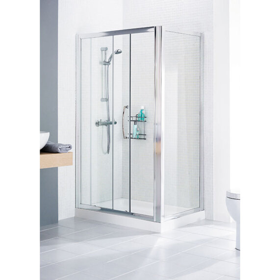 Lakes White Framed Shower Door Side Panel