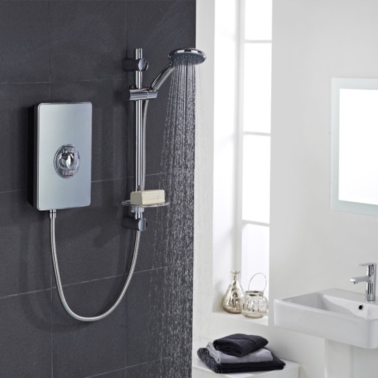 Elegance Electric Shower 8.5kW metallic and chrome Elegance Electric Shower 8.5kW metallic and chrome