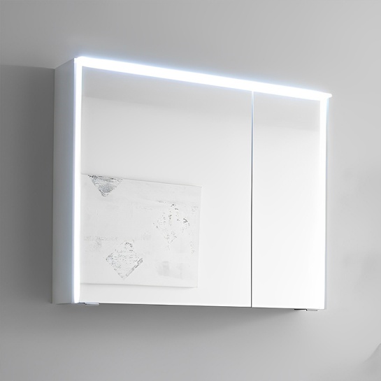 Solitaire 6010 Mirror cabinet inc LED light cornice and LED profile Solitaire 6010 Bathroom Cabinet with Mirror and LED Cornice Lighting