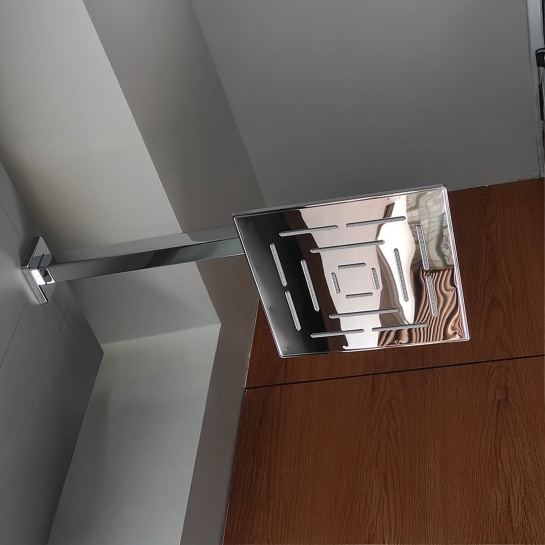 Single Function 300X300mm Maze Square Shape Overhead Shower, Stainless Steel, MP 0.5 Single Function 300X300mm Maze Square Shape Overhead Shower, Stainless Steel, MP 0.5