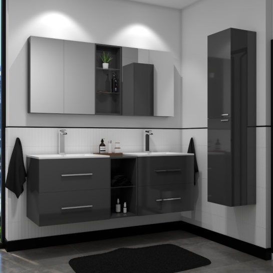 Designer Double Bathroom vanities double grey bathroom vanities
