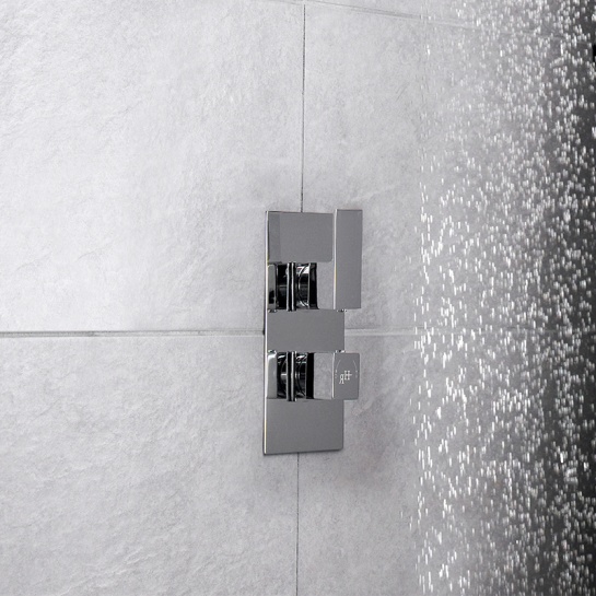 Chrome Art Thermostatic Twin Valve
