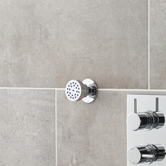 Chrome Round Sheet Body Jet with Swivel Chrome Round Sheet Body Jet with Swivel
