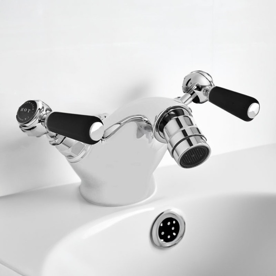 Black Topaz Lever Mono Bidet Mixer Black Topaz Lever Mono Bidet Mixer