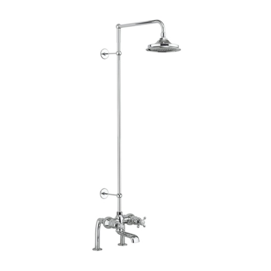 Tay Thermostatic Bath Shower Mixer Deck Mounted with Swivel Shower Arm (6 inch shower head) Tay Thermostatic Bath Shower Mixer Deck Mounted with Swivel Shower Arm (6 inch shower head)